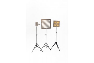 Measuring stand for testing sheet materials for radio transparency and radio permeability